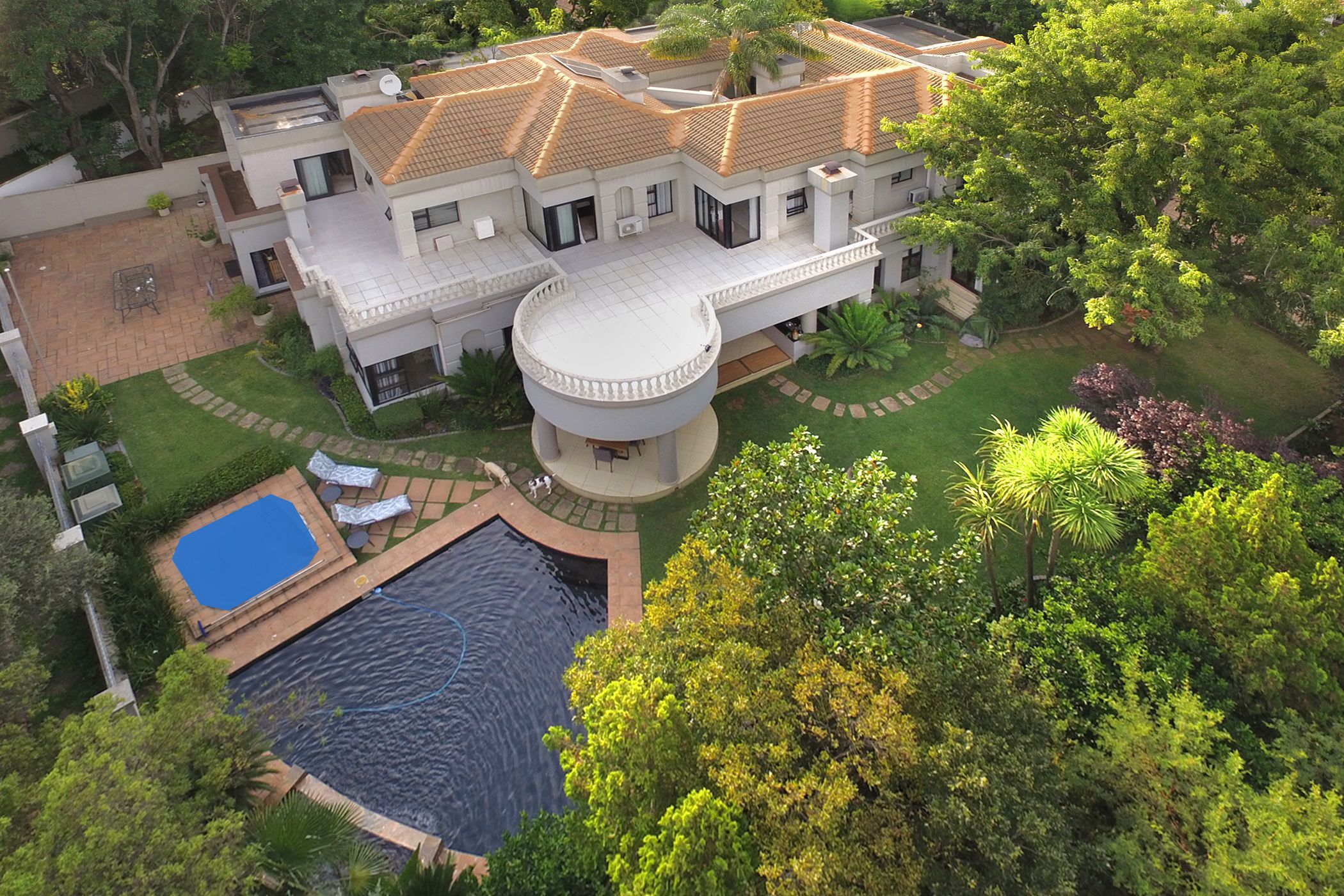 Aerial view of registered property land